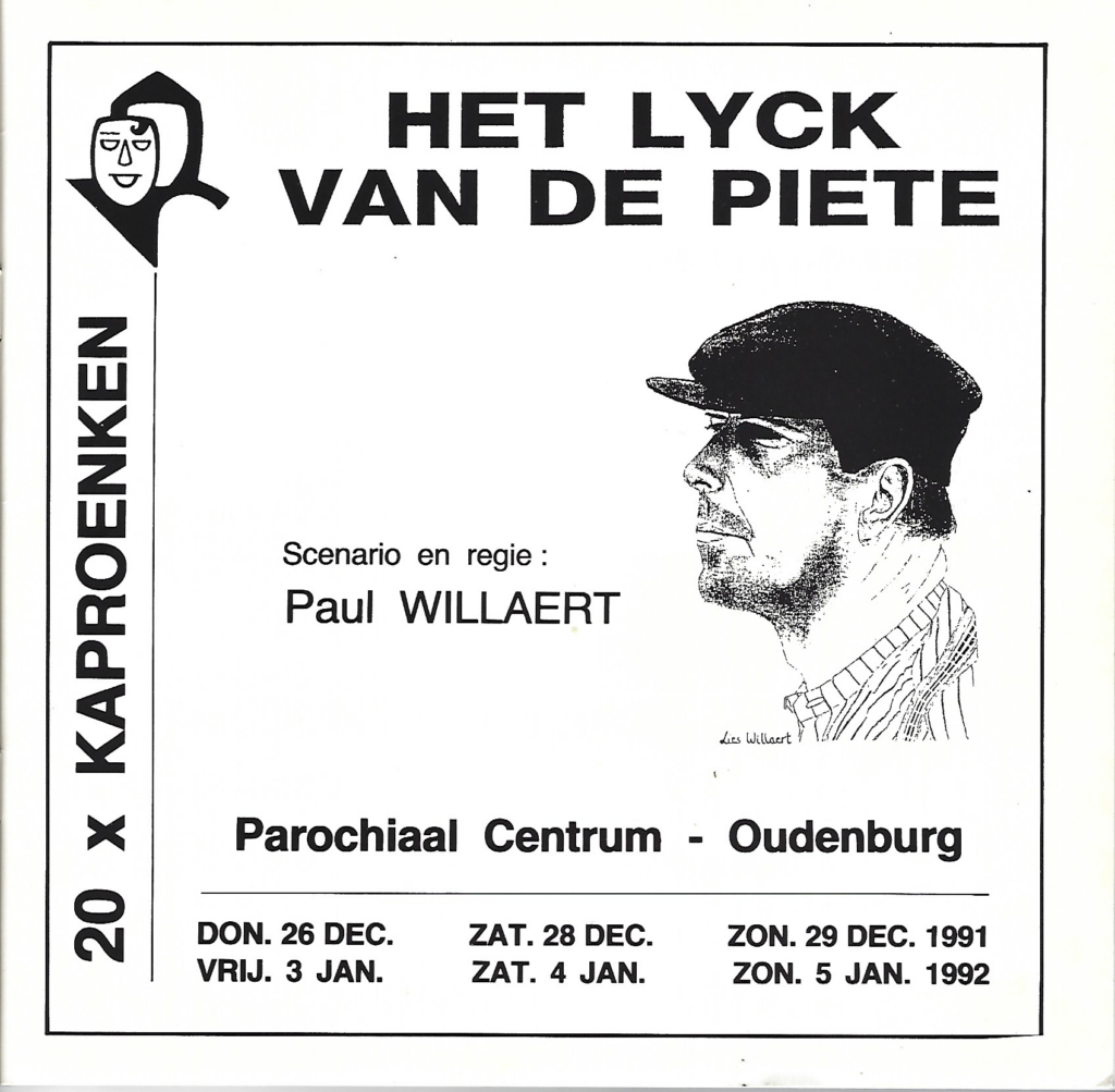 Productie 1991 'Het lyck van de Piete'