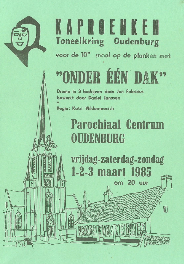 Productie maart 1985 'Onder één dak'