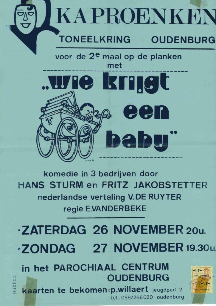 Productie 1977 'Wie krijgt een baby'
